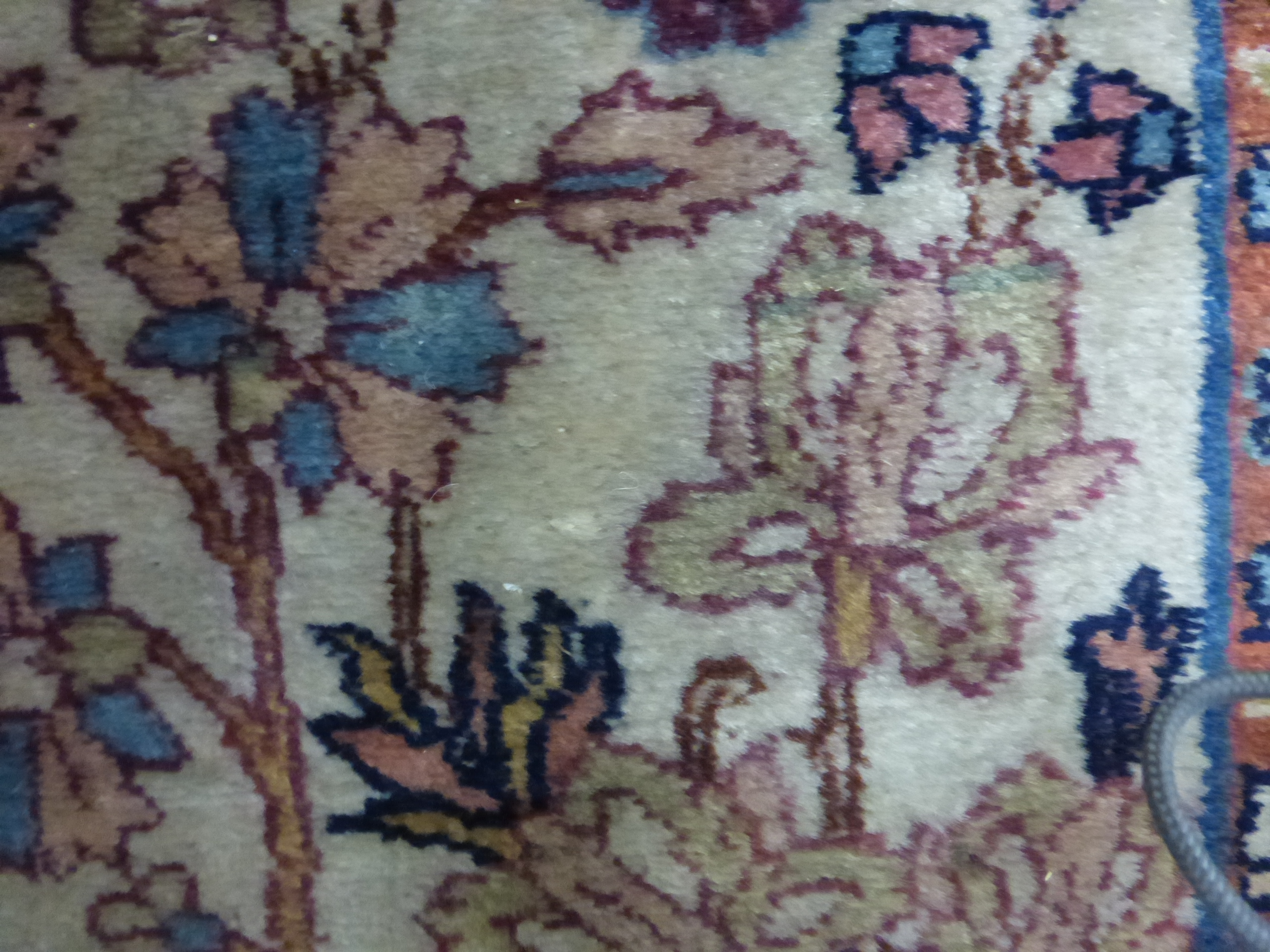 A mid-20th century Persian silk rug, - Image 5 of 7