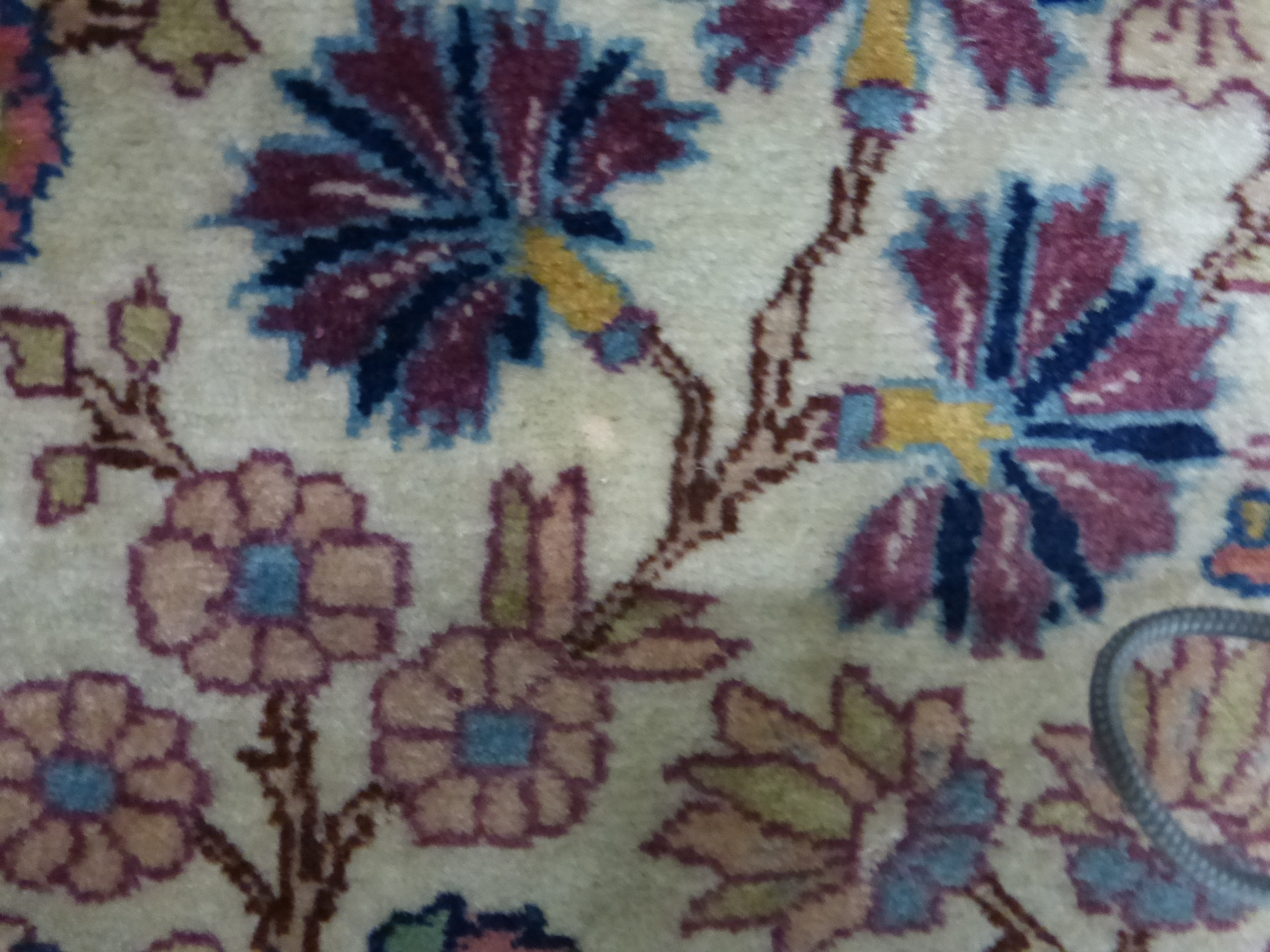 A mid-20th century Persian silk rug, - Image 6 of 7