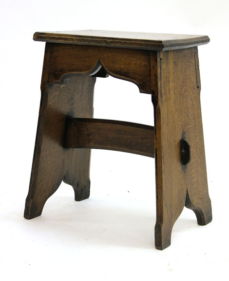An 18th century oak joint stool