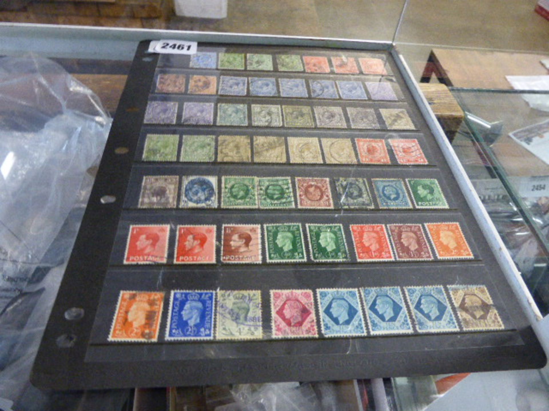 Sheet of Victorian stamps