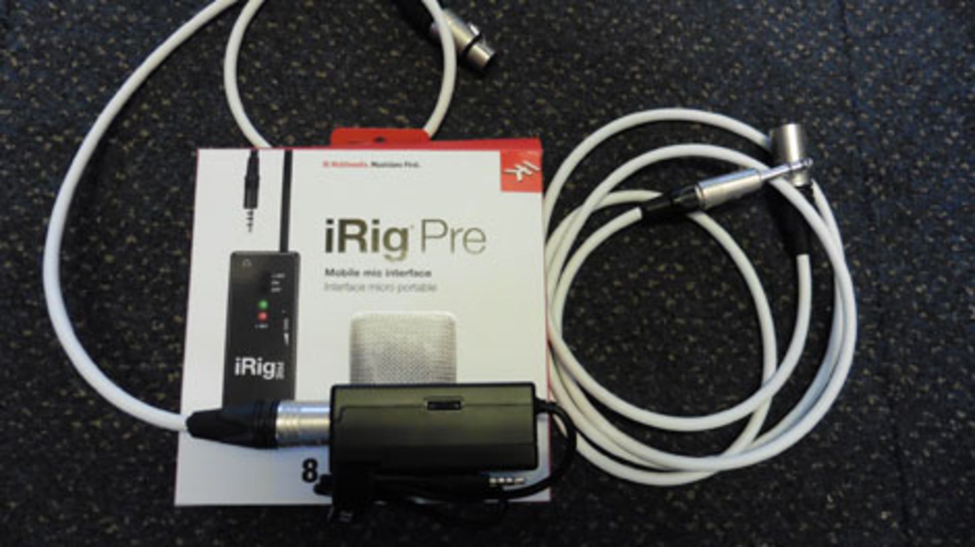 IK multimedia IRig Pre mobile mic interface with mic cable and box *VAT will not be added to the