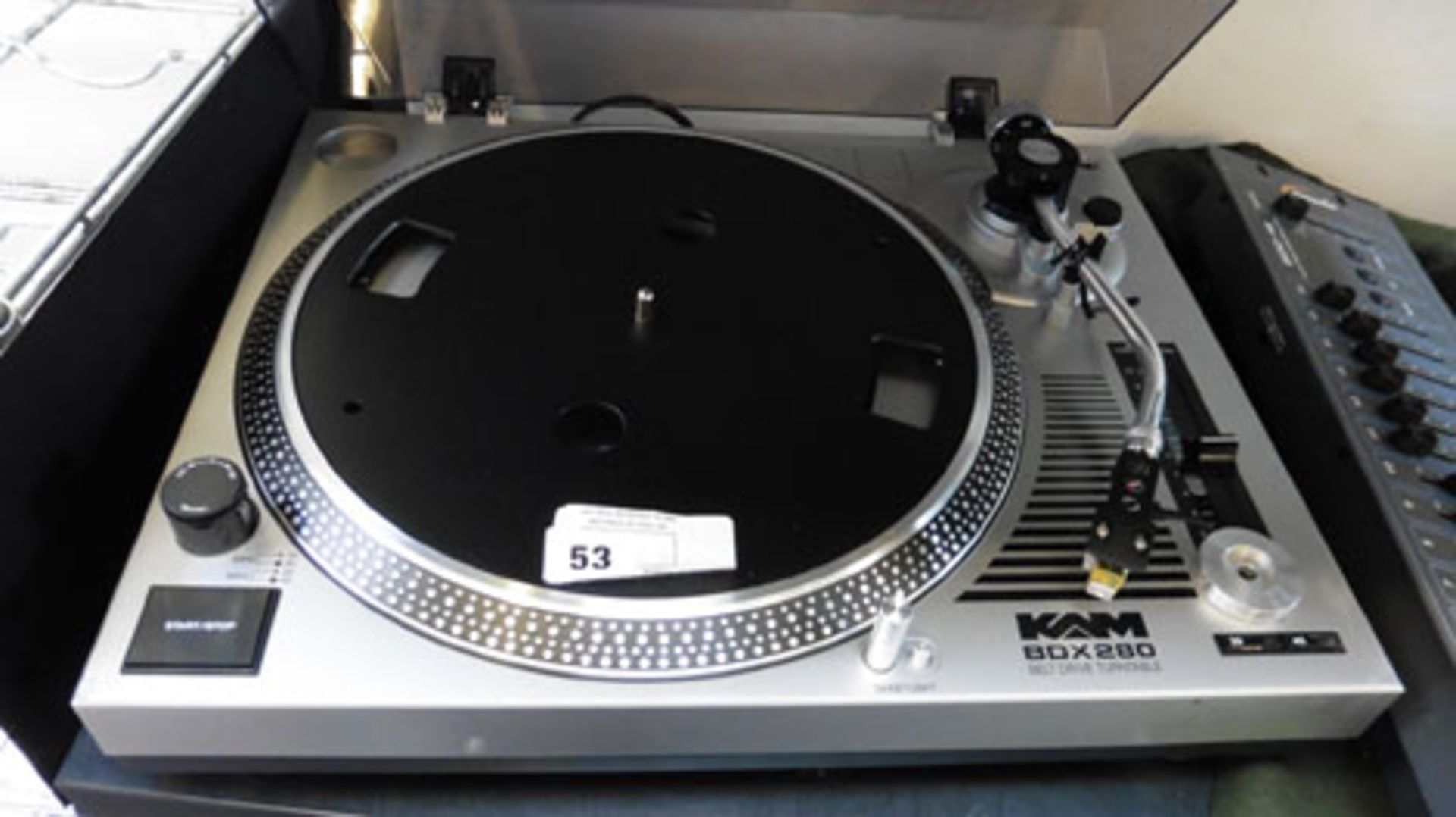 Kam model BDX280 belt drive turntable