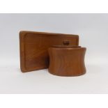 A 1964 Danish teak tray by Digsmed, 50 x 25 cm,