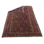 A late 19th century Turkoman rug,