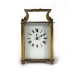 A late 19th century carriage timepiece,