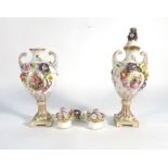 A pair of Carl Thieme urns and covers,