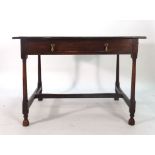 A late 17th/early 18th century oak table,