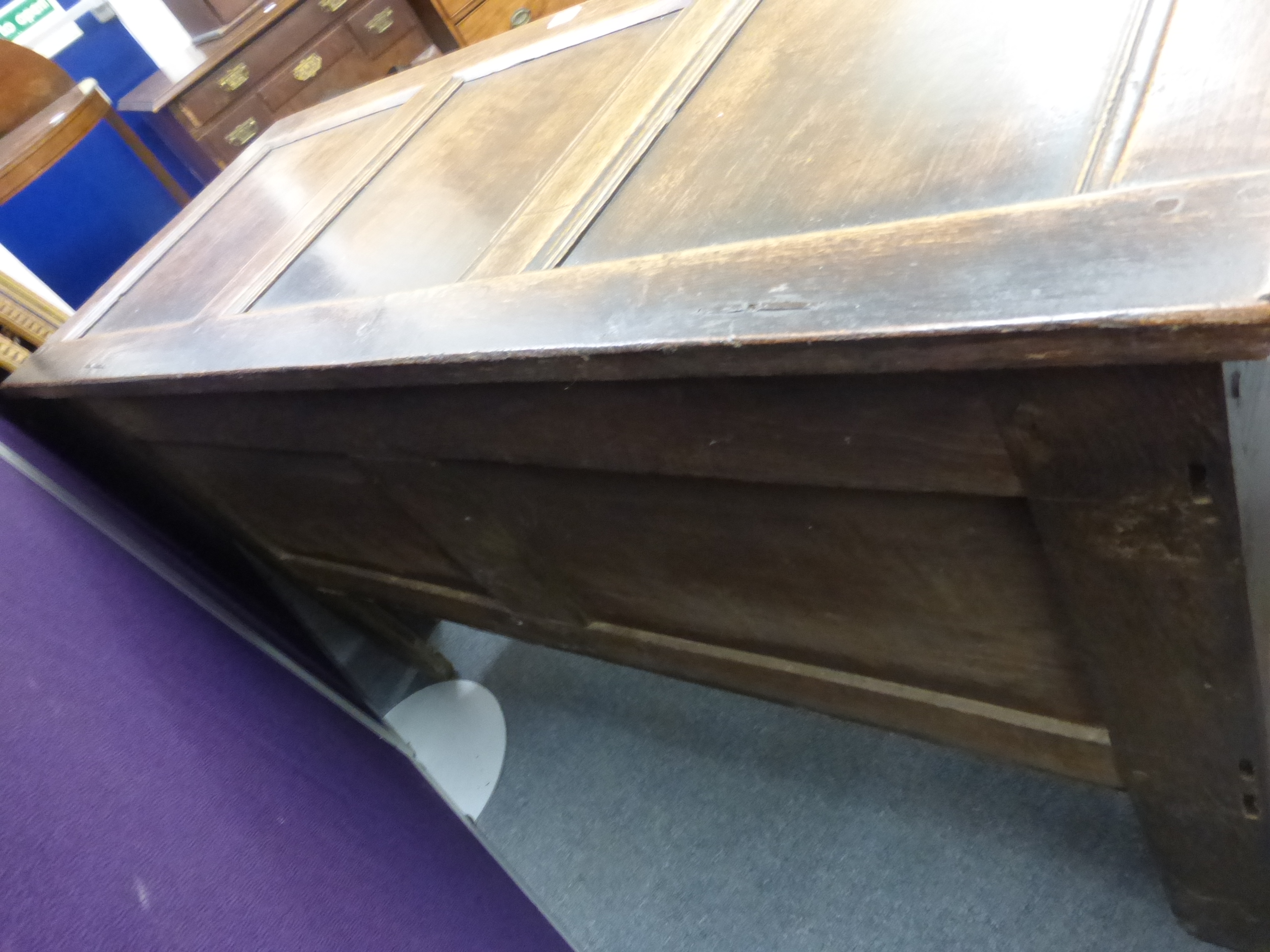 An 18th century and later oak coffer, - Image 14 of 15