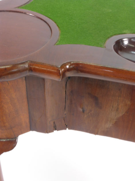 An 18th century and later mahogany card table, - Image 4 of 6