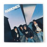 A 1977 Ramones USA LP, signed leave home by Joey, Johnny and Tommy but not Dee Dee,
