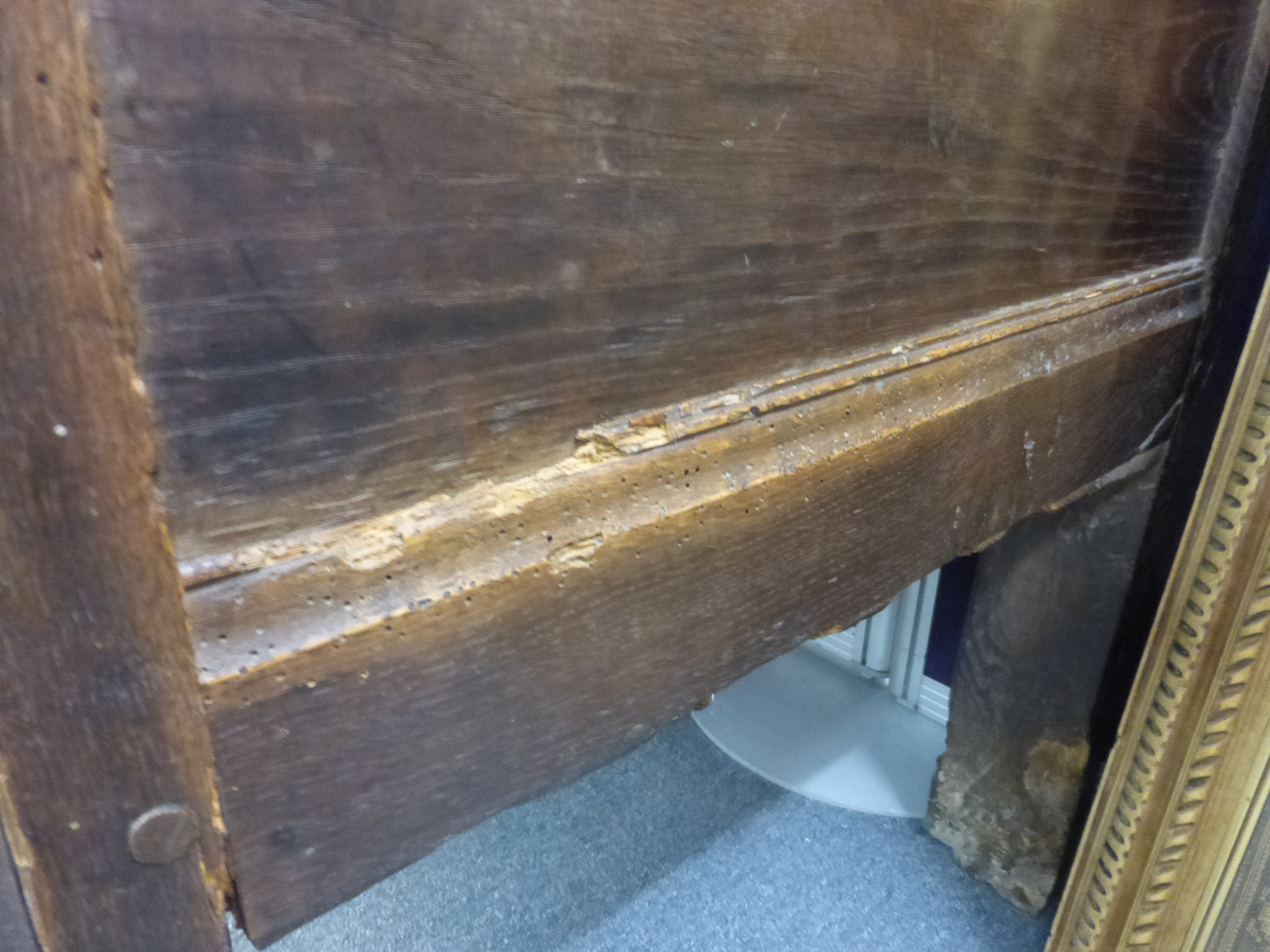 An 18th century and later oak coffer, - Image 10 of 15