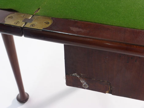 An 18th century and later mahogany card table, - Image 6 of 6