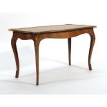 A Louis XV-type walnut, kingwood,