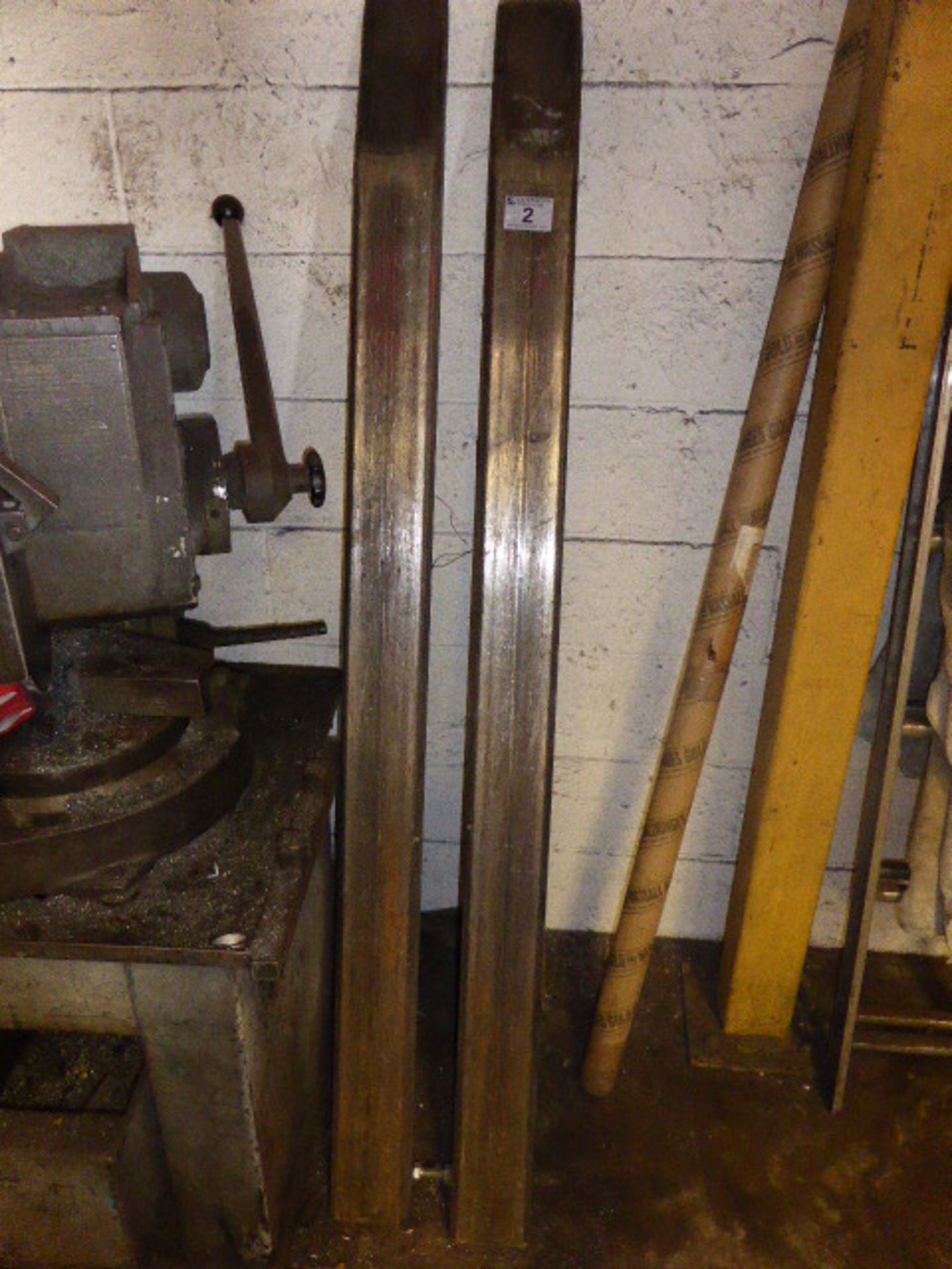 A pair of forklift extensions
