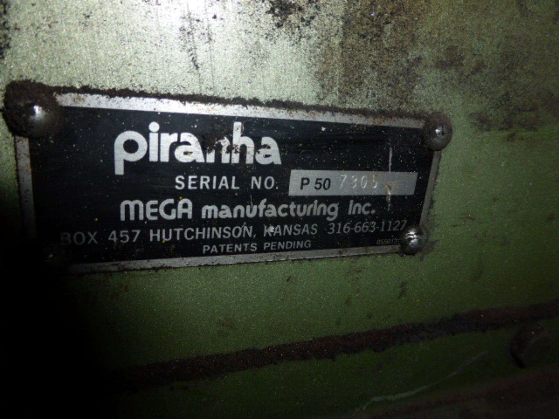 Piranha P50 ironworker machine with 50 ton punch, shear and notcher 3 phase electric. Serial - Image 10 of 11