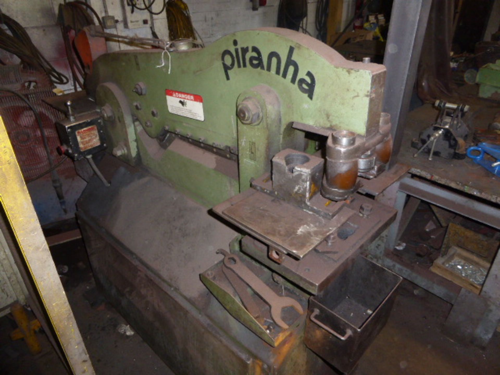 Piranha P50 ironworker machine with 50 ton punch, shear and notcher 3 phase electric. Serial - Image 2 of 11