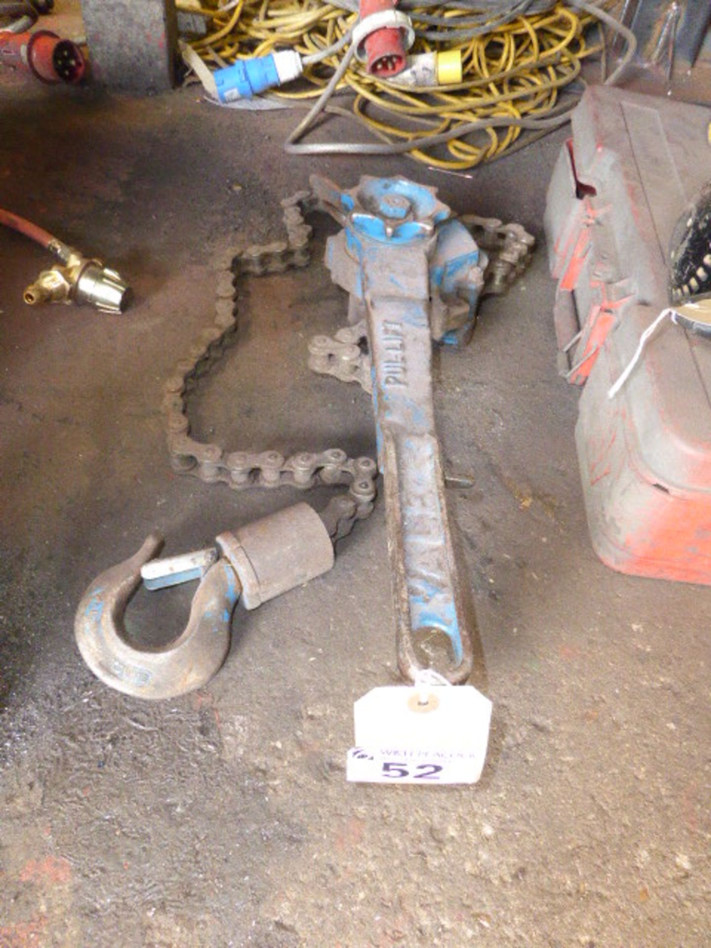 Yale chain winch tensioner