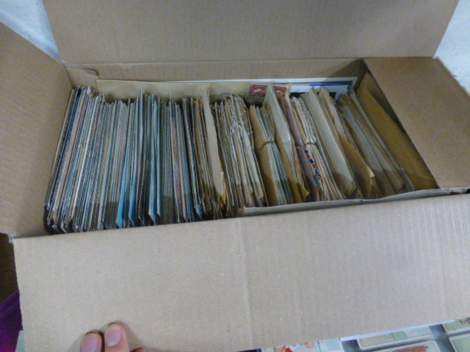Box of postcards and covers