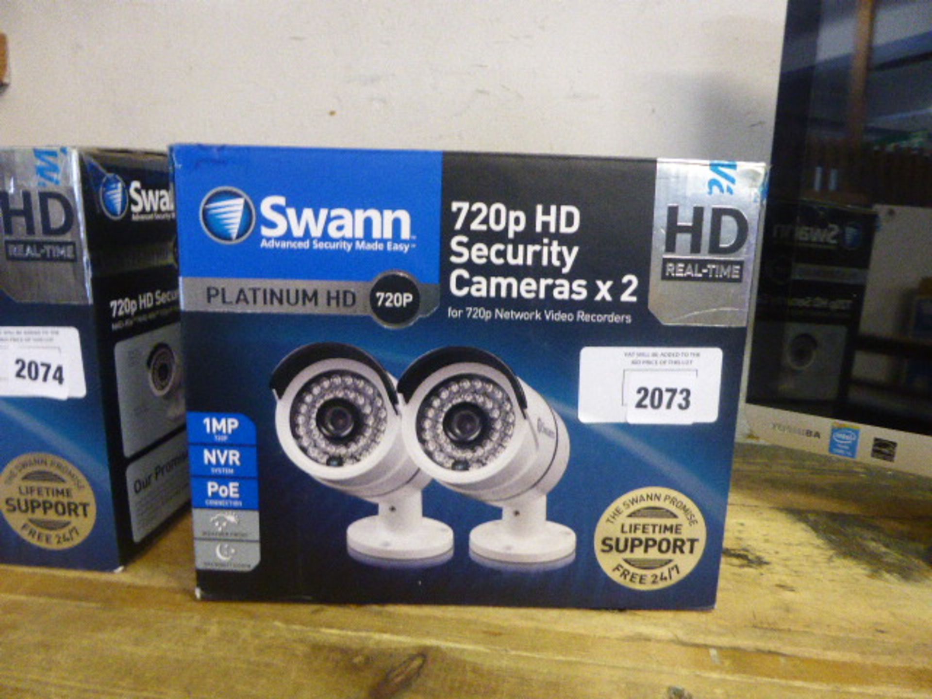 Swann platinum HD security 2 camera set in box