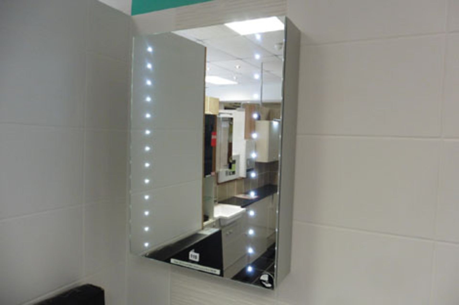 Angel LED mirrored wall cabinet with lights