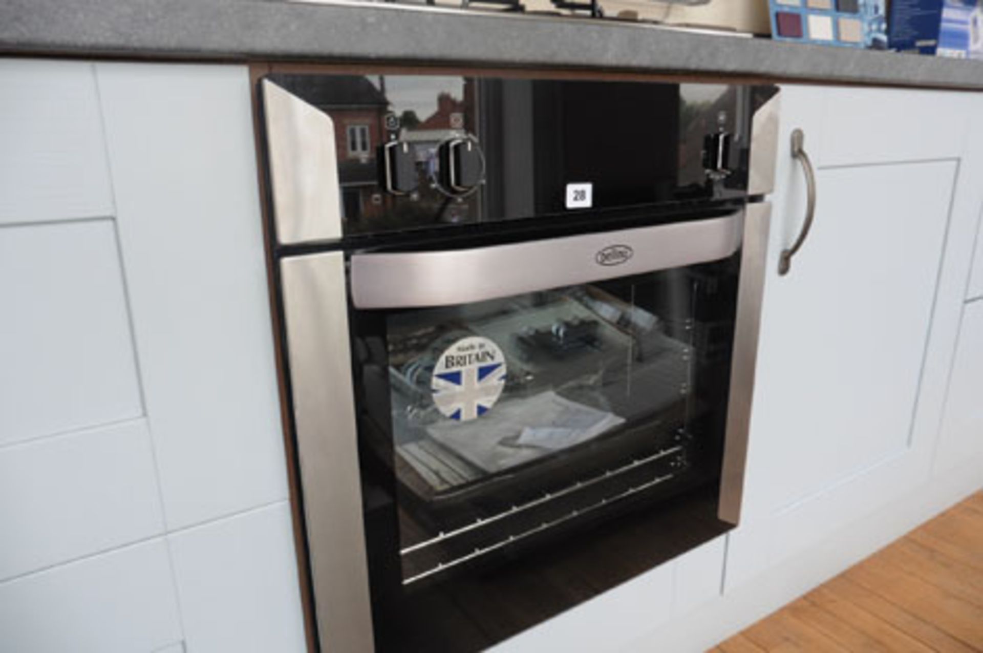 Belling stainless steel and black single electric fan assisted oven Model: BL60F Stainless