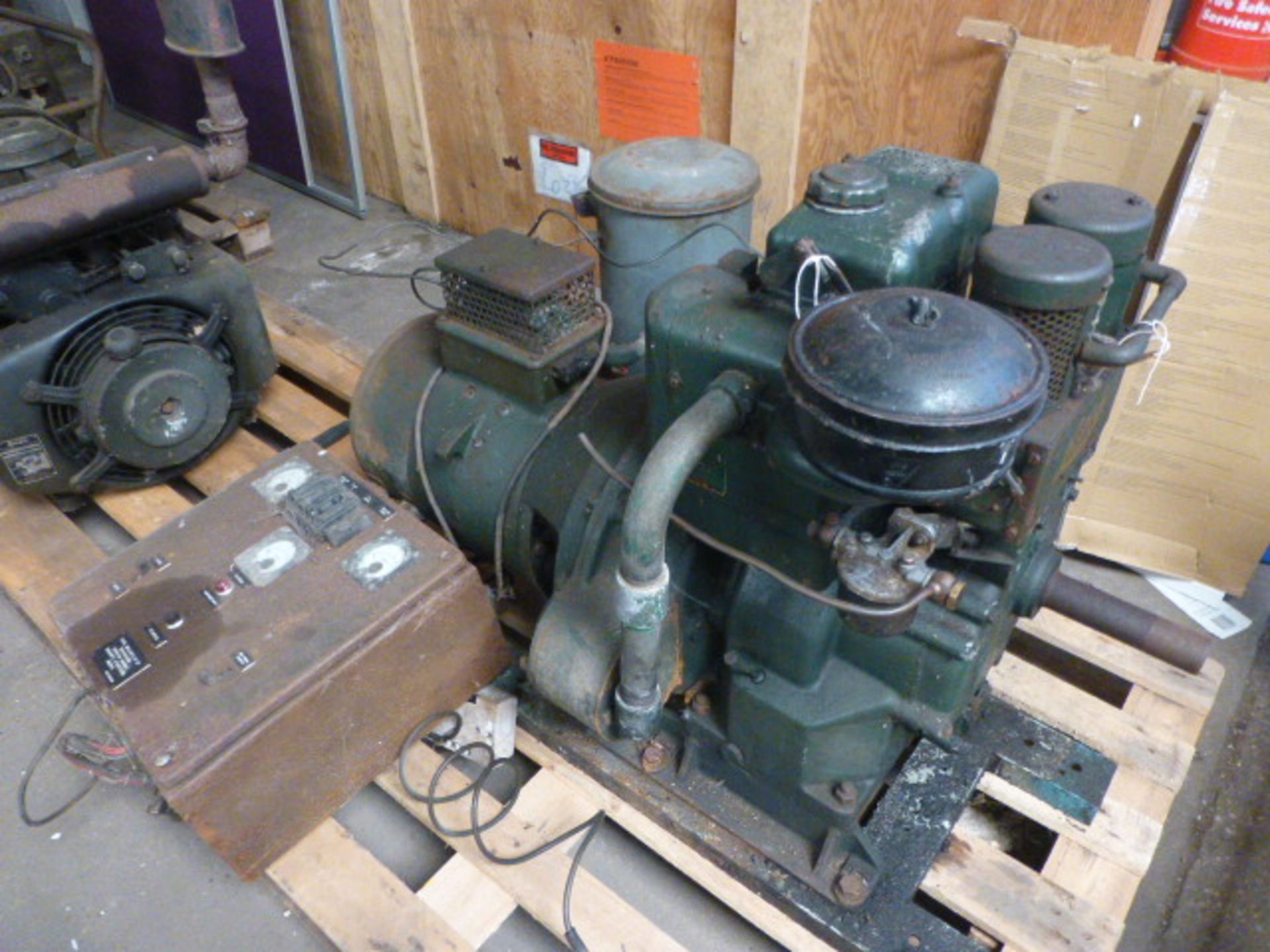 Large alternator/generator with Lister 3hp diesel fired engine and Wilson Fyfe & Co, Bishops