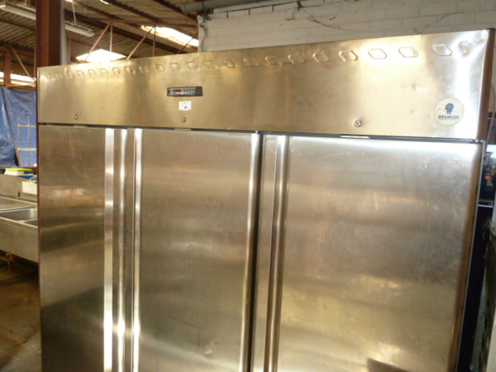 Desmon GM21ST 3 door fridge with rack, no shelves (AF)