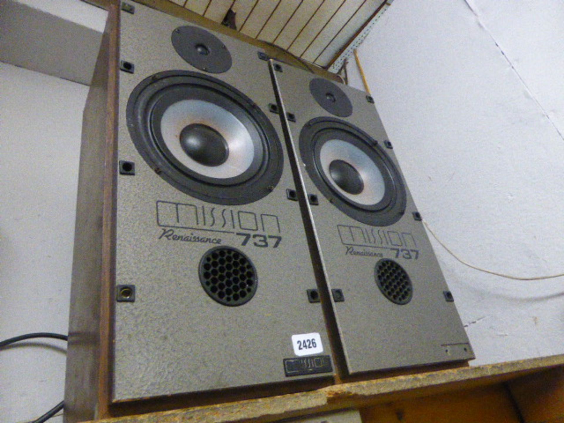 Two Mission renaissance 737 speakers no front covers