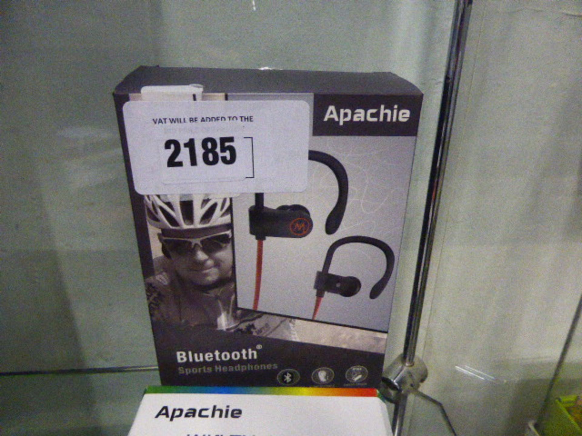 Pair of Apachie bluetooth sports earphones