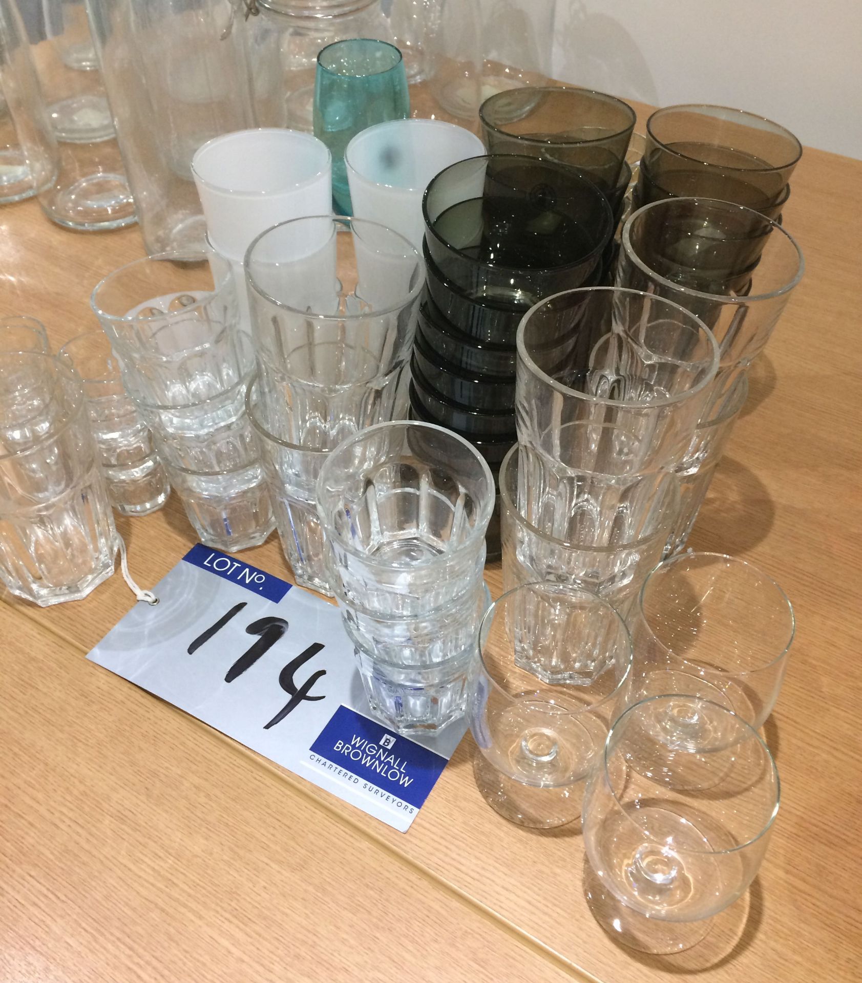 Assorted Glassware including Tumblers, Shot Glasses, Wine Glasses-approx. 50 in various colours. - Image 2 of 2