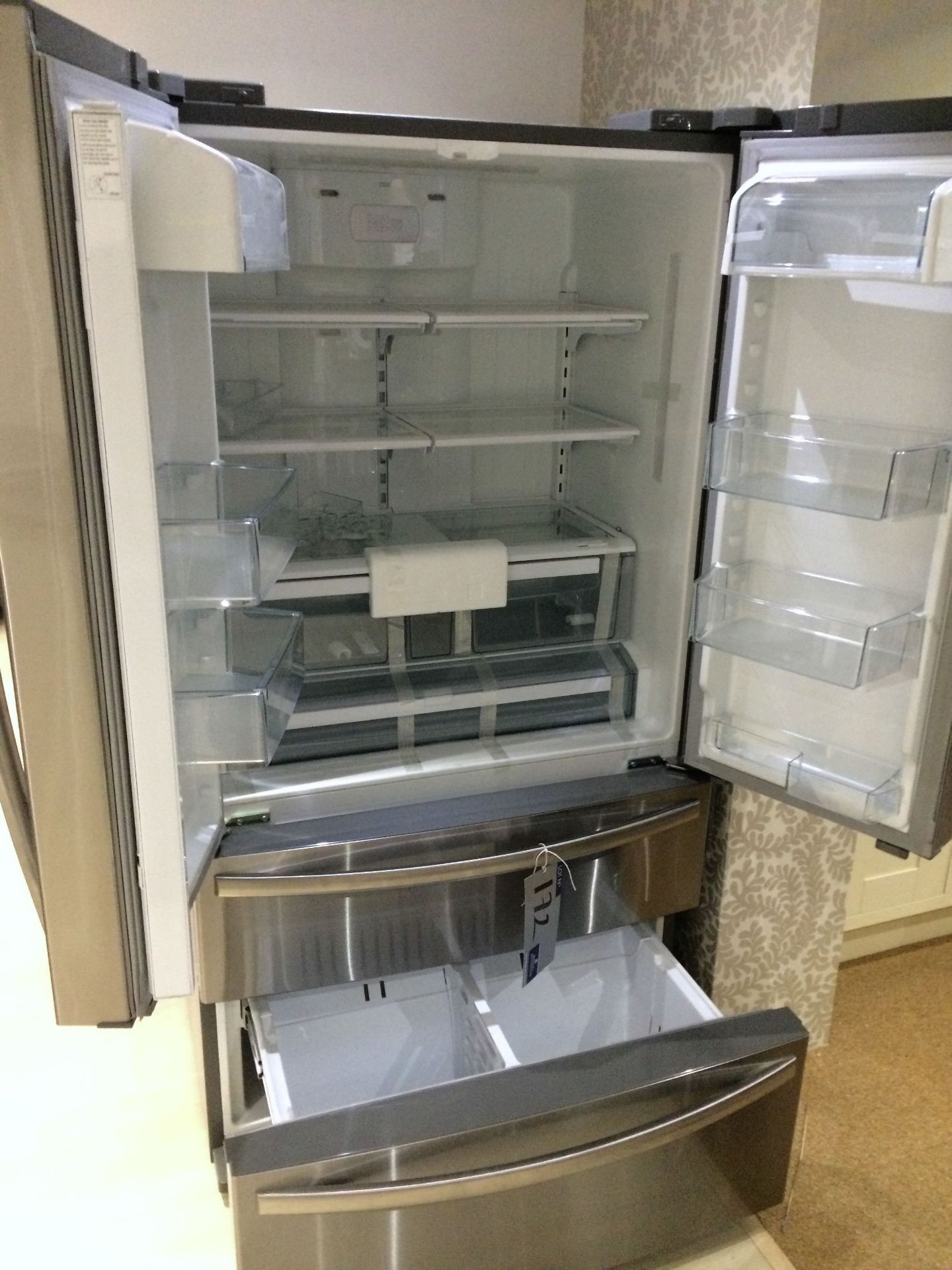 A CDA P87SC American Style Larder Fridge/Freezer, 2 door Fridge, 2 drawer Freezer (ex display). - Image 2 of 2