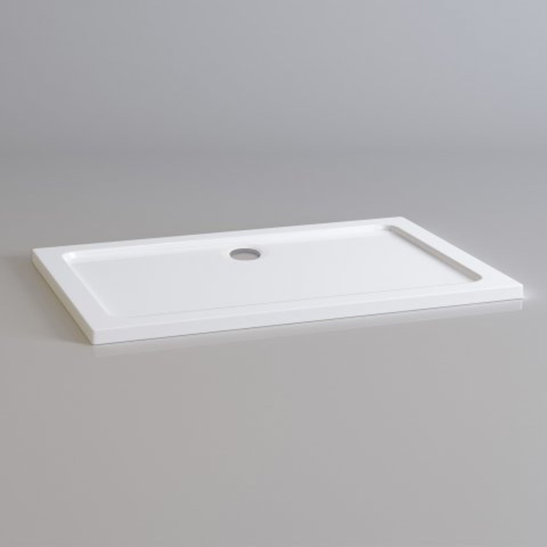 (A539) 1200x800mm Rectangular Ultra Slim Stone Shower Tray. RRP £274.99. Designed and made carefully