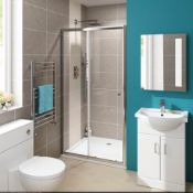 (Y253) 1000mm - Elements Sliding Shower Door. RRP £174.99. Our sliding door shower enclosures