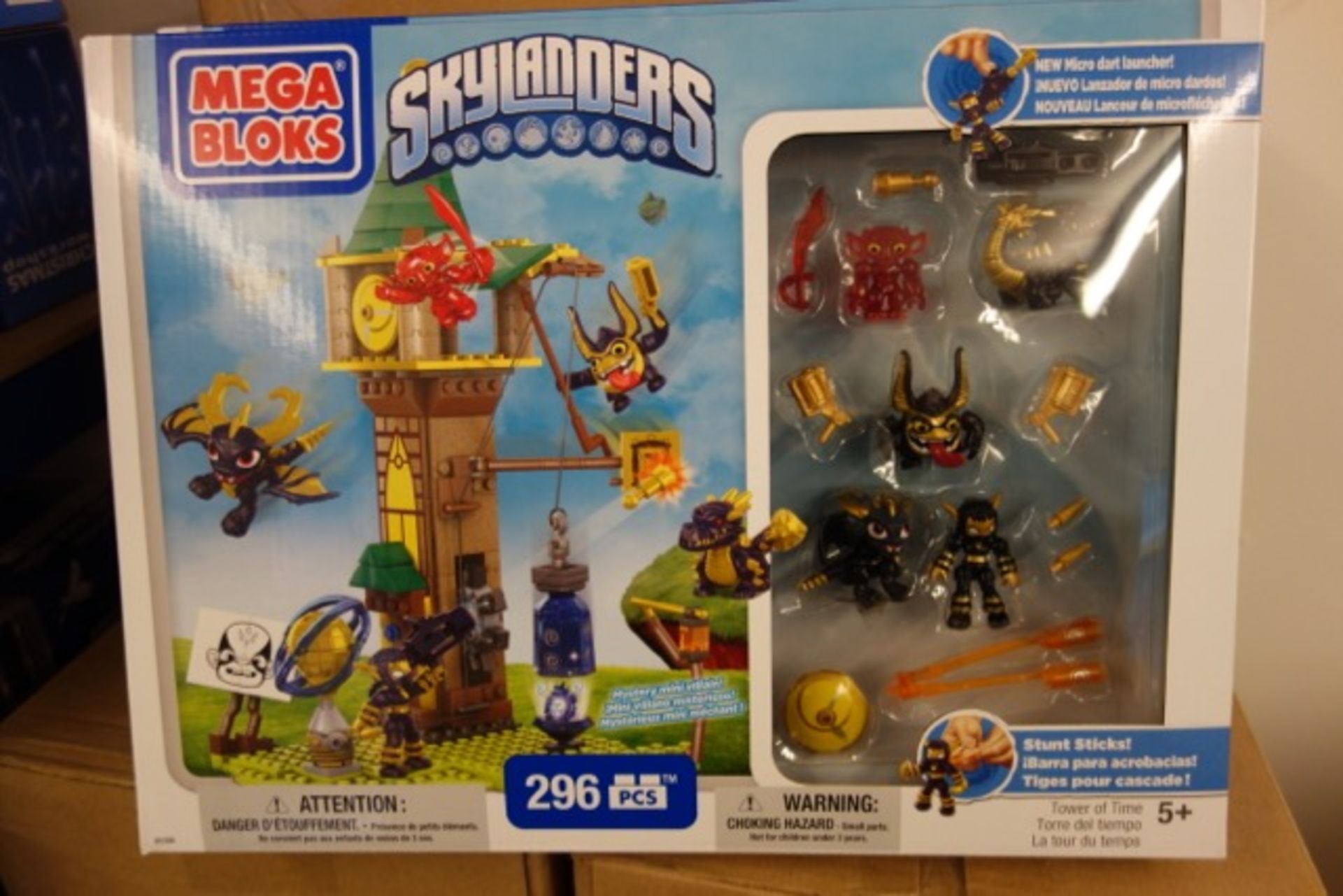 7 x Brand New Mega Bloks Skylanders Tower of Time 296 Piece Play Set. Original RRP £49.99 each,