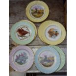 Collectors Plates Boar, Hunting, Fishing Scenes