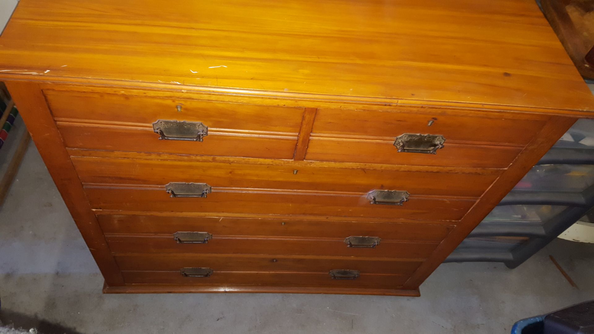 Vintage Satin Wood Set Of Drawers