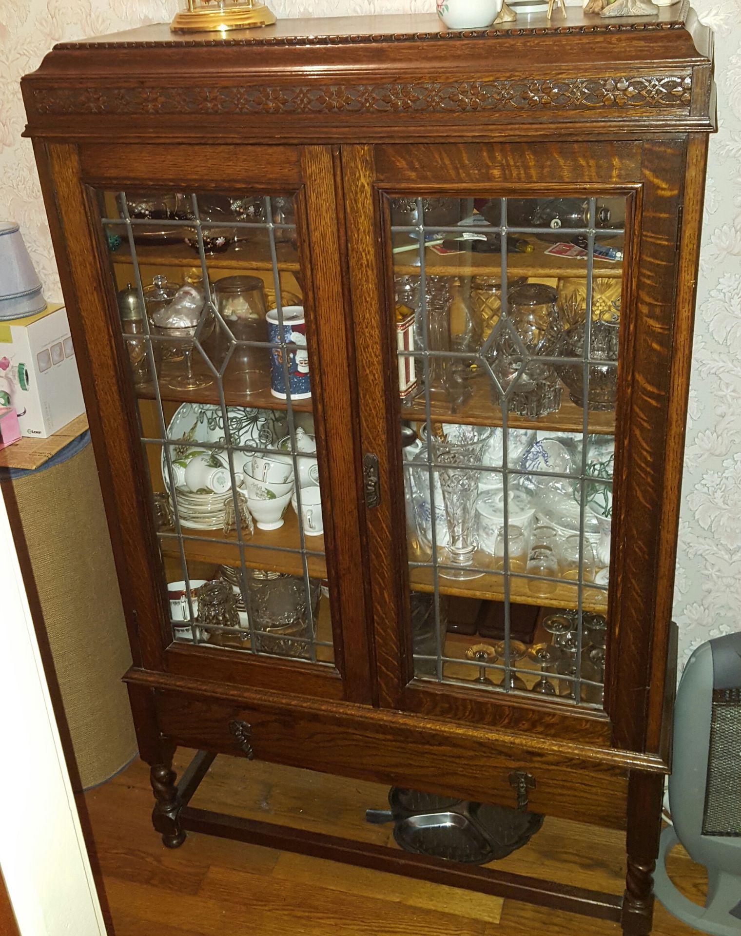 Oak Display Cabinet