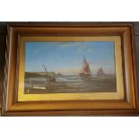 Early 20th Century Painting Watercolour on Board Nautical