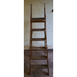 Vintage Wooden Step Ladder 5 Steps