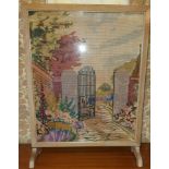 Fire Screen with Tapestry