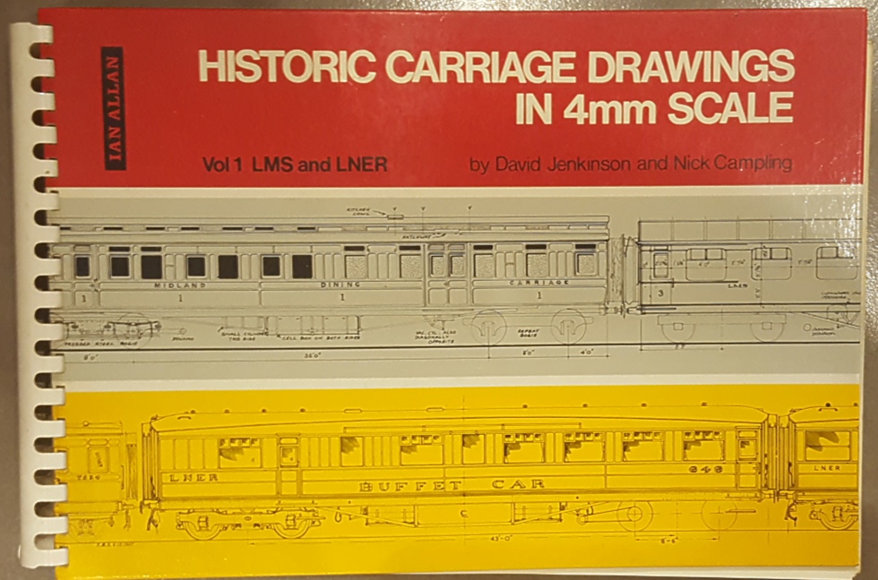 Book Historic Carriage Drawings in 4mm Scale 1969 ***reserve reduced***