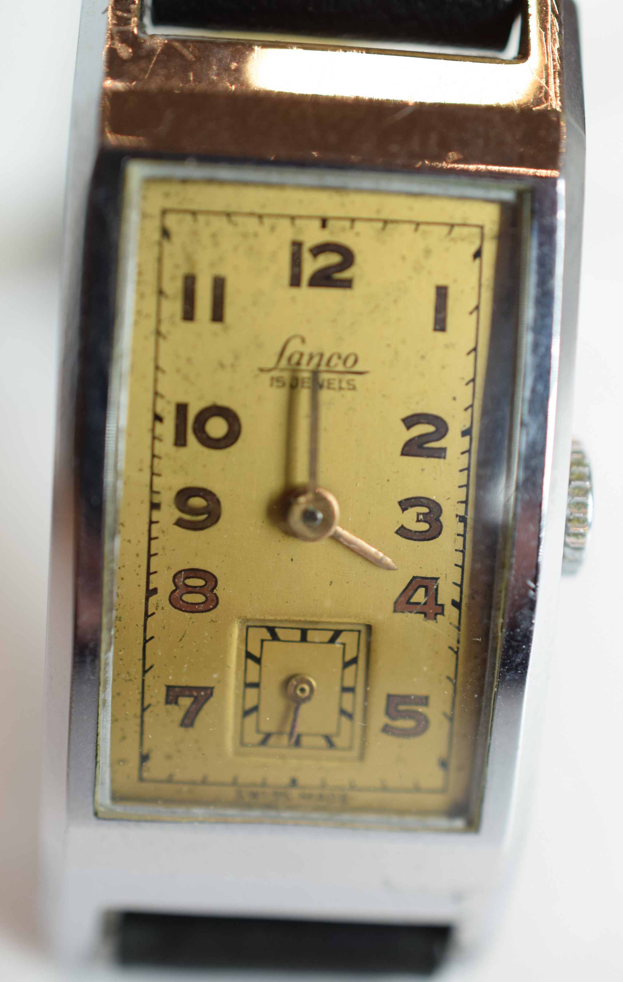 Lanco Art Deco Manual Wind Gentleman's Wristwatch - Bild 2 aus 3