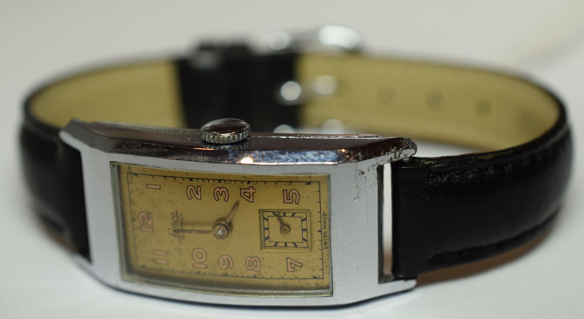Lanco Art Deco Manual Wind Gentleman's Wristwatch