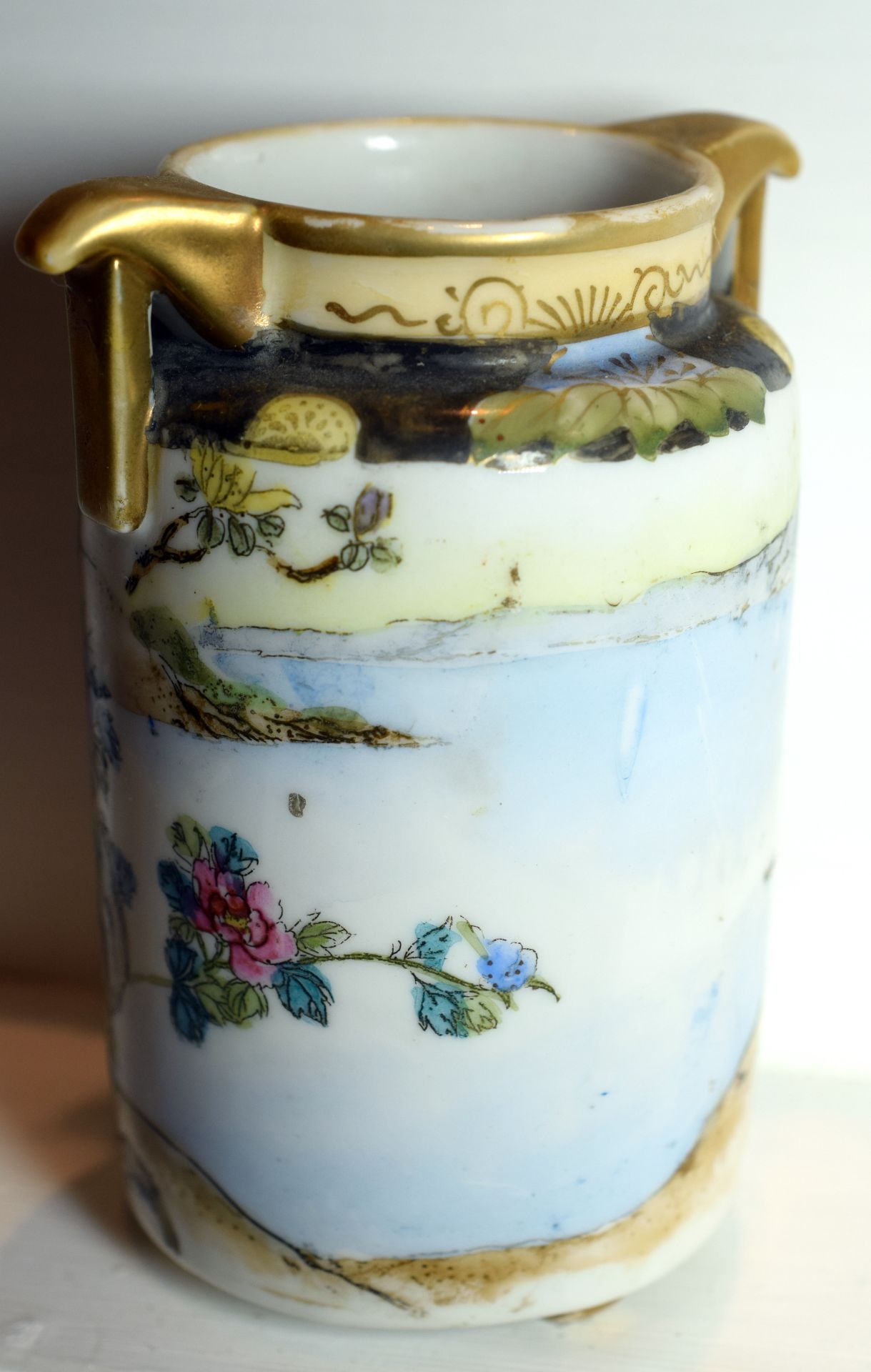 Noritake Hand Painted Vase c1920s NO RESERVE! - Image 2 of 3