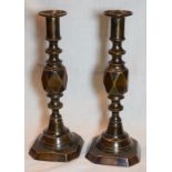 Rare Princess Diamond Bronzed Candlesticks With Rd For 1902