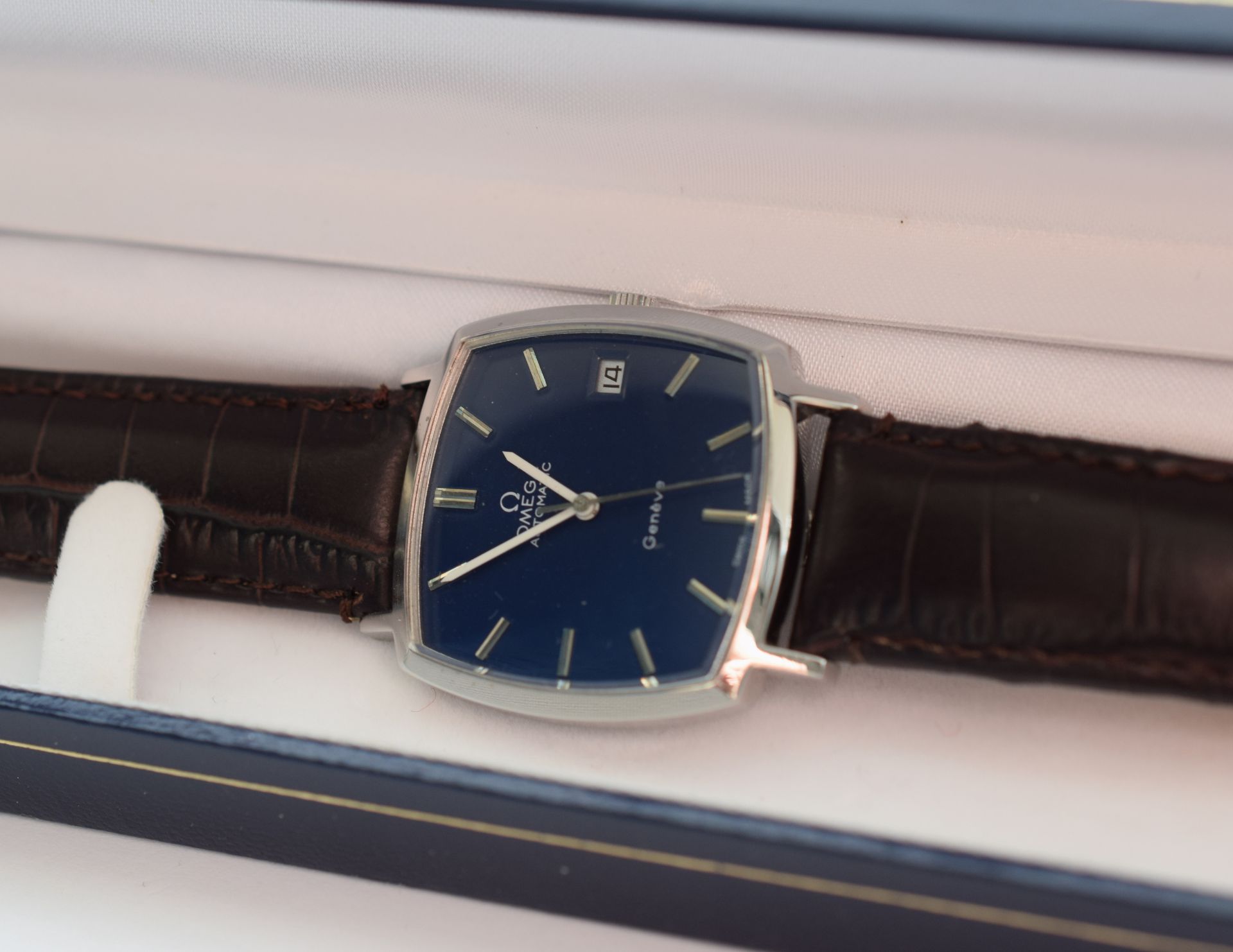 Omega Geneve c1973 With Rare Square Blue Dial ***RESERVE LOWERED 20.01.17*** - Image 7 of 9