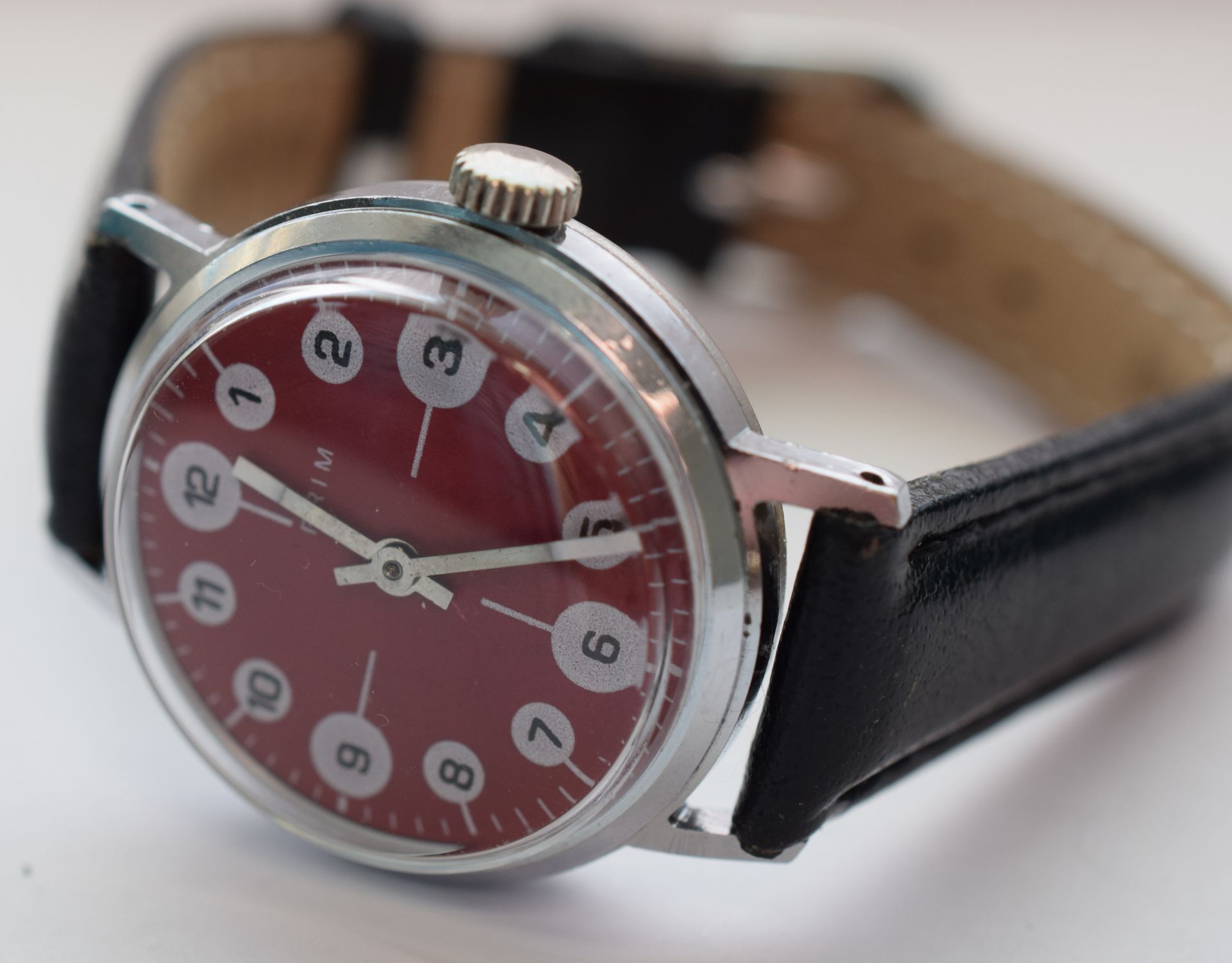 Early Czechoslovakian Prim Red Dial Ladies Watch £10 START & NO RESERVE!