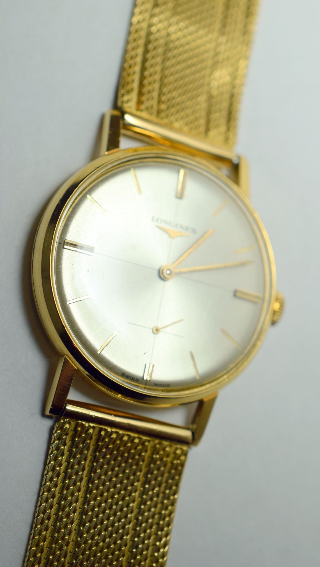 18ct Solid Gold Longines Gentleman's Watch On 18ct Gold Bracelet - Image 2 of 7