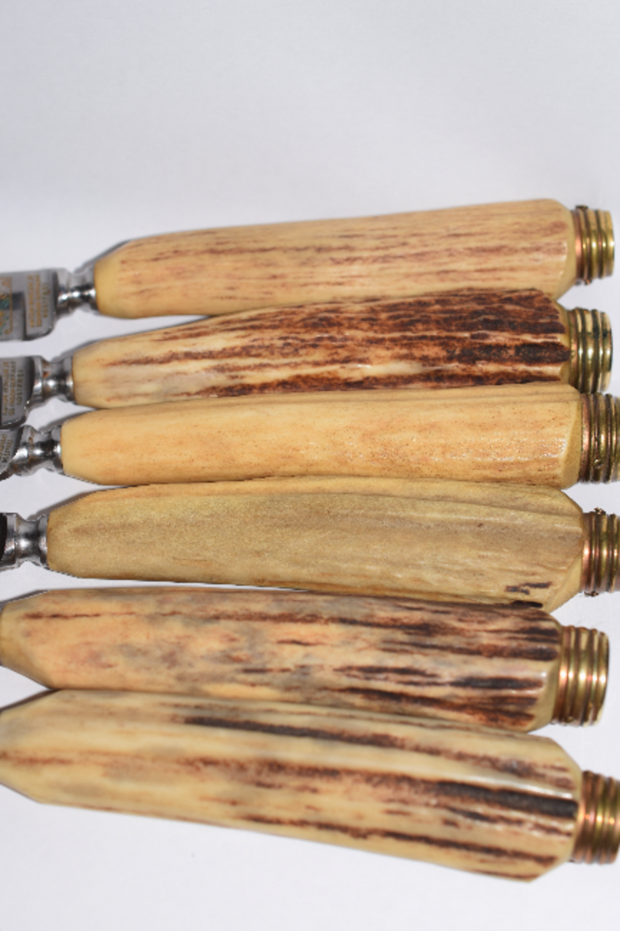 Set Of Six Anton Wingen Jr. Solingen Germany Rostfrei Stag Handle Steak Knives. NO RESERVE! - Image 4 of 6