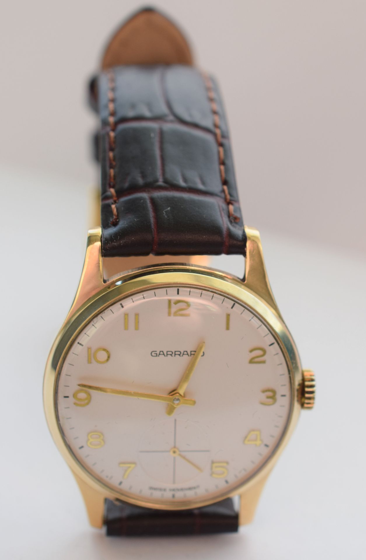 9ct Solid Gold Garrard Gentleman's Manual Wind Watch